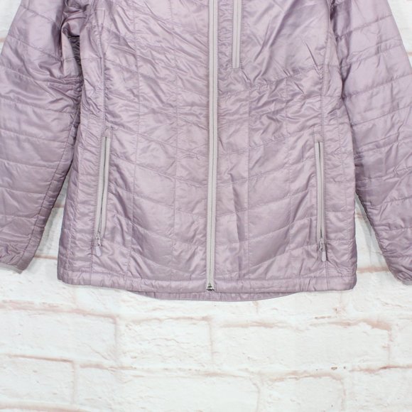 LL Bean Purple Polyester Zip Up Insulated Quilted Jacket Size M - Picture 3 of 9